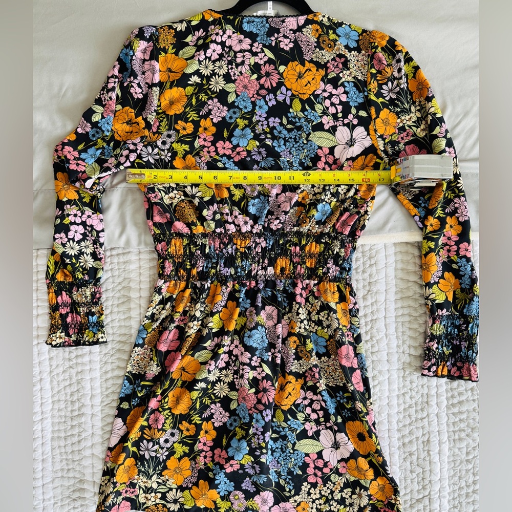 Wayf Multicolor Floral Dress, Size Medium - Picture 6 of 8